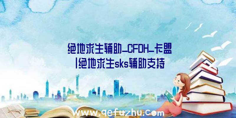 「绝地求生辅助_CFDH_卡盟」|绝地求生sks辅助支持